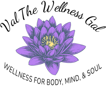 logo Val the Wellness Gal body mind soul wellness